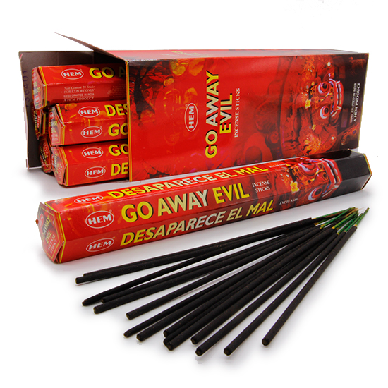 Hem Incense Sticks GO AWAY EVIL (Благовония УХОДИ ЗЛО, Хем), уп. 20 палочек.