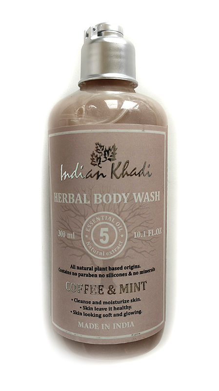 Herbal Body Wash COFFEE & MINT, Indian Khadi (Натуральный гель для душа КОФЕ И МЯТА, Индиан Кхади), 300 мл.