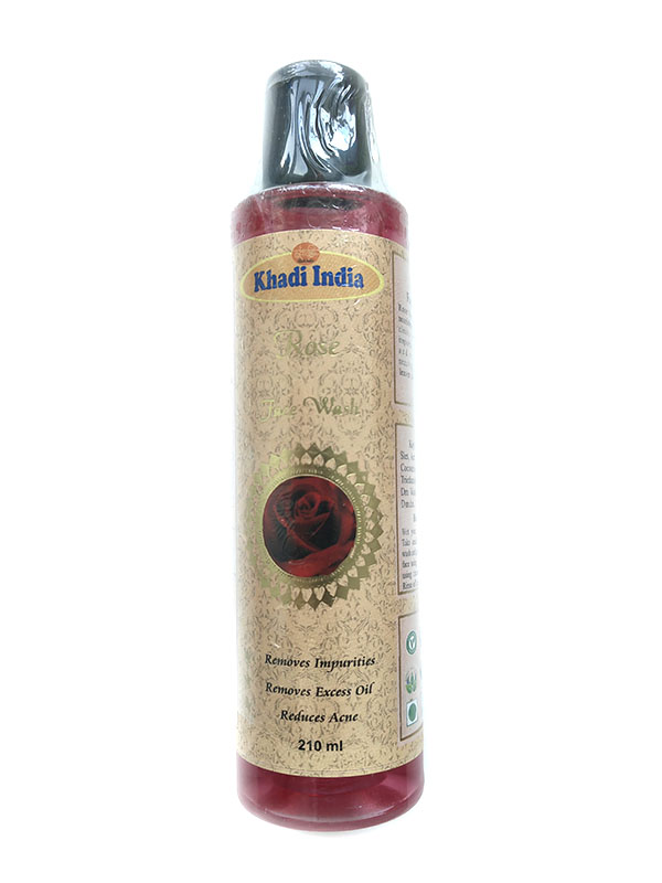 ROSE Face Wash, Khadi India (РОЗА гель для умывания, Кхади Индия), 210 мл.