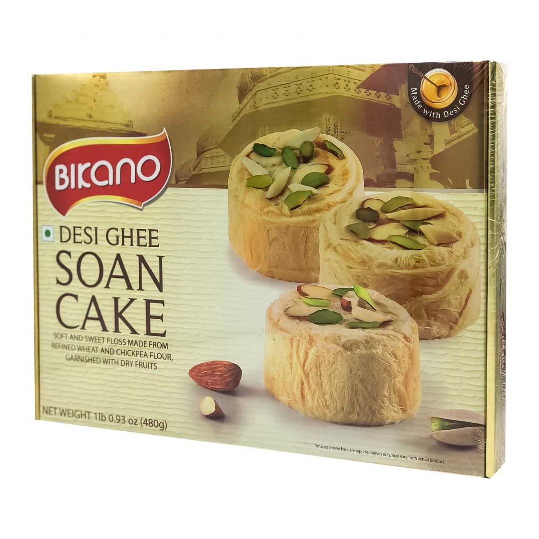 DESI GHEE Soan Cake, Bikano (ДЕЗИ ГХИ Соан Кейк, индийские сладости из нутовой муки С НАТУРАЛЬНЫМ ТОПЛЕНЫМ МАСЛОМ, Бикано), 480 г.