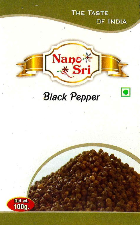 BLACK PEPPER, Nano Sri (ПЕРЕЦ ЧЁРНЫЙ горошек, Нано Шри), 100 г.