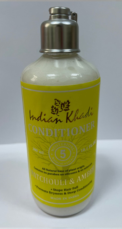 Conditioner PATCHOULI & AMBER, Stope Hair Fall, Indian Khadi (Кондиционер ПАЧУЛИ И АМБЕР, Глубокое увлажнение, контроль выпадения волос, Индиан Кхади), 300 мл.