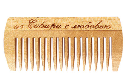 Расчёска деревянная РД1103 МИКРО (берёза, 5х36х80 мм.), 1 шт.