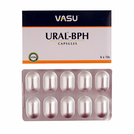 URAL-BPH Capsules, Vasu (УРАЛ-БПХ, от простатита, гиперплазии предстательной железы, Васу), 60 капс.
