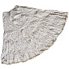 Расклешенная юбка индийская этническая, БЕЛАЯ С ЗОЛОТЫМ ПЕЧАТНЫМ ПРИНТОМ, на резинке (без подкладки, размер FS, хлопок 100%), 1 шт.
