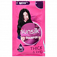 SUNSILK Shampoo THICK & LONG, Unilever (САНСИЛК Шампунь для волос ПЛОТНЫЕ И ДЛИННЫЕ, с Протеином Йогурта, Юнилевер), 6 мл.